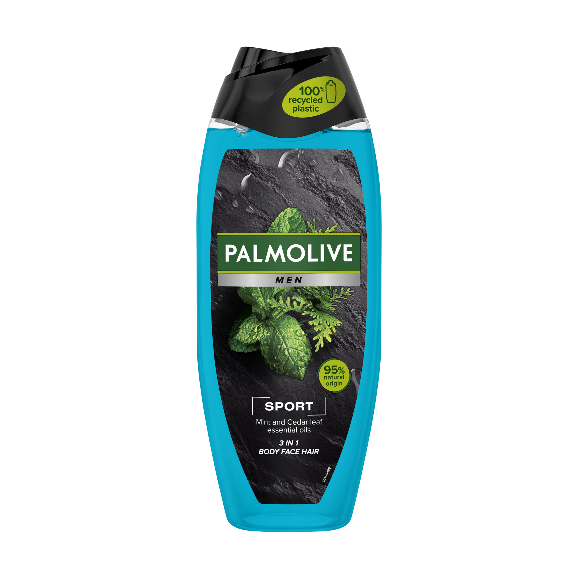 Чоловічий гель для душу Palmolive Men Sport Ефірні олії м'яти та листя кедра, 500 мл